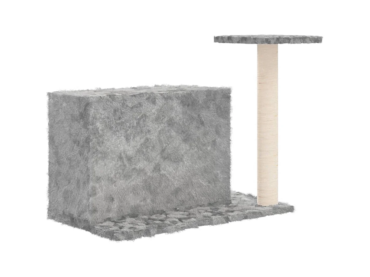 Prolenta Premium -  Arbre à chat avec griffoir en sisal Gris clair 51 cm