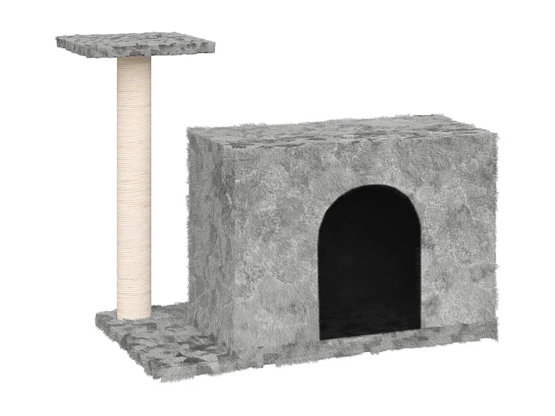 Prolenta Premium -  Kattenmeubel met sisal krabpale 51 cm lichtgrijs