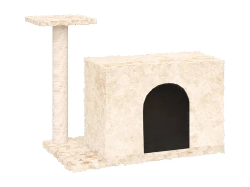 Prolenta Premium -  Kattenmeubel met sisal krabpaal 51 cm crèmekleurig