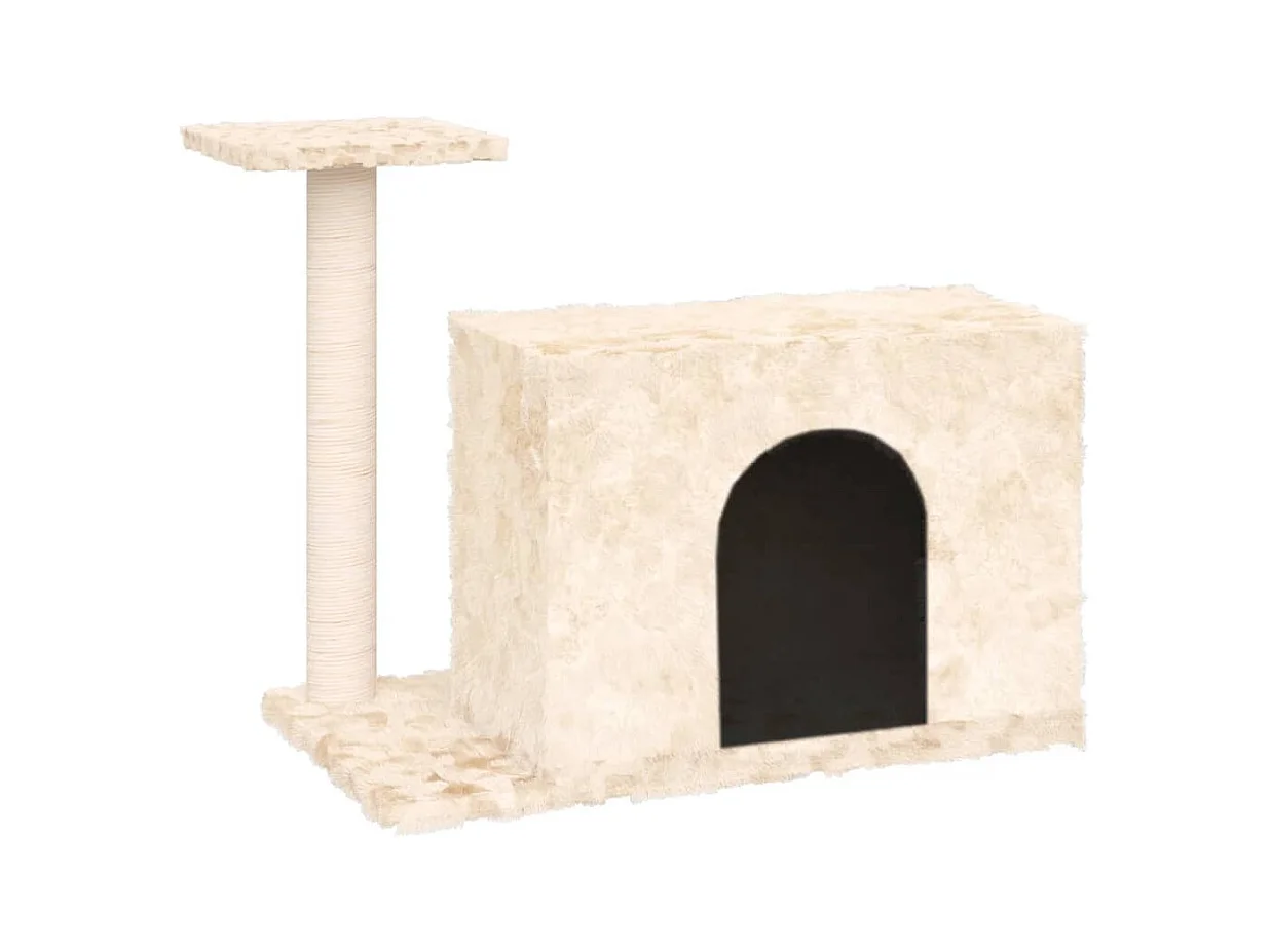 Prolenta Premium -  Arbre à chat avec griffoir en sisal Crème 51 cm