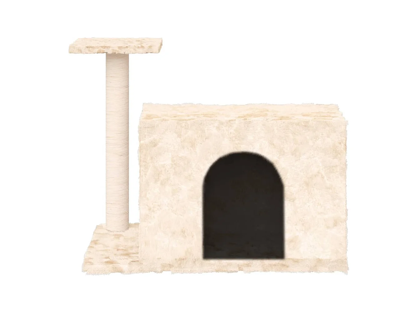 Prolenta Premium -  Arbre à chat avec griffoir en sisal Crème 51 cm