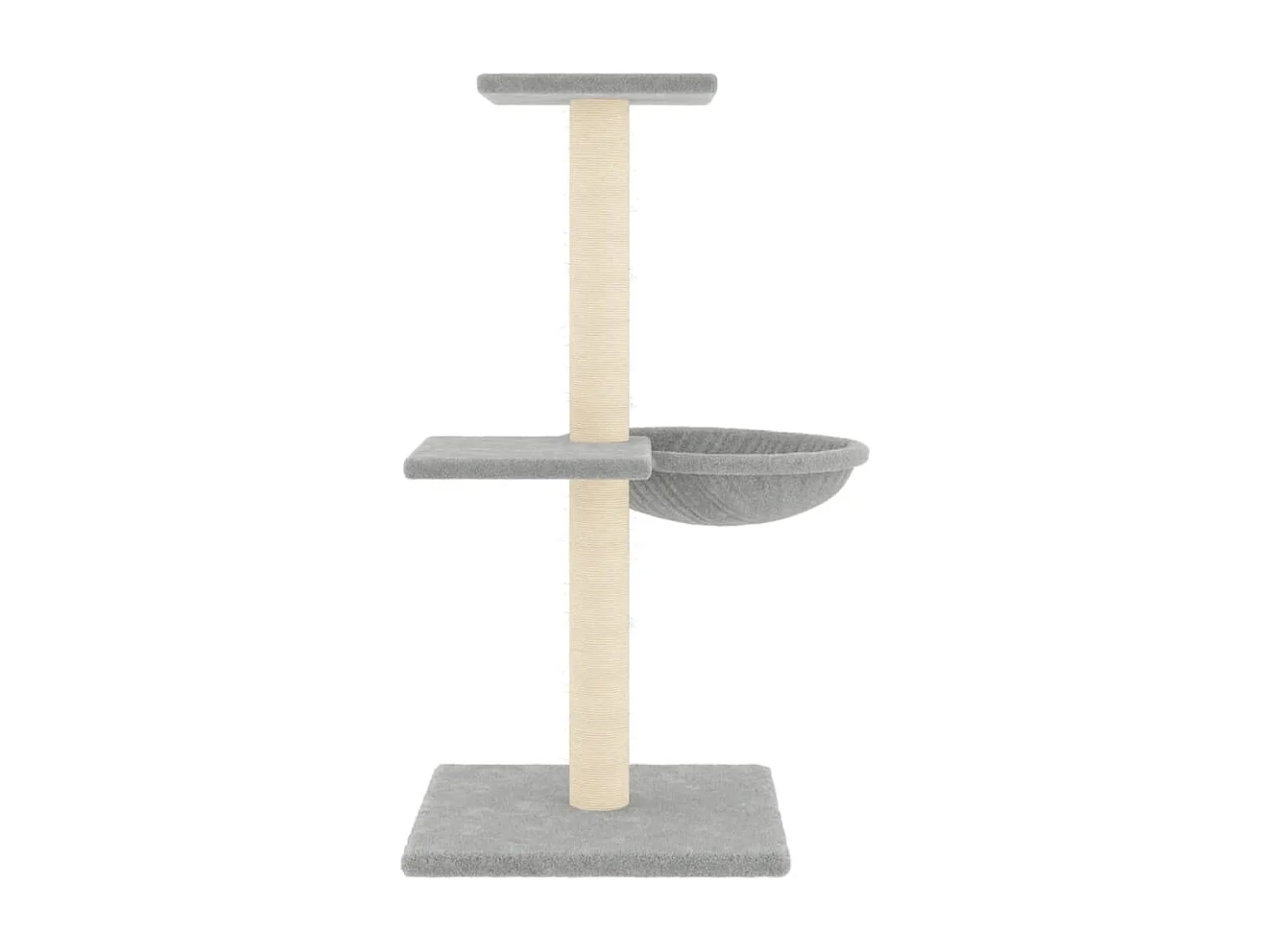 Prolenta Premium -  Arbre à chat avec griffoirs en sisal gris clair 72 cm