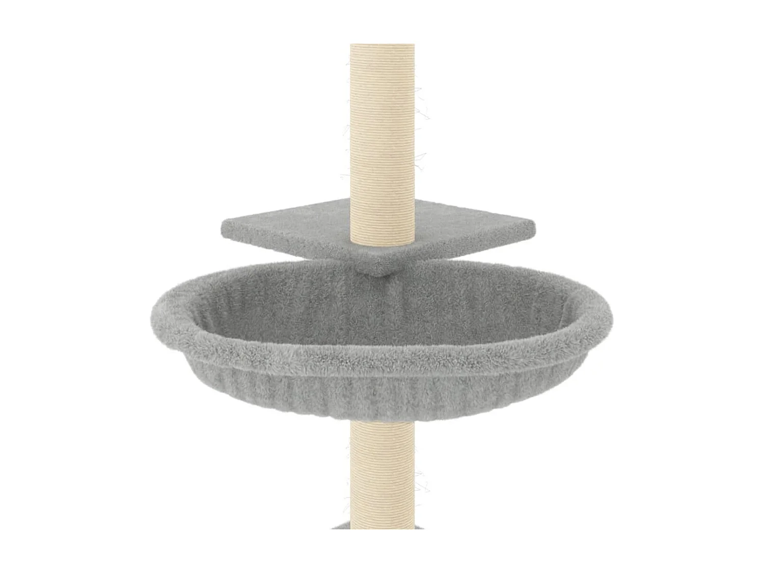 Prolenta Premium -  Arbre à chat avec griffoirs en sisal gris clair 72 cm