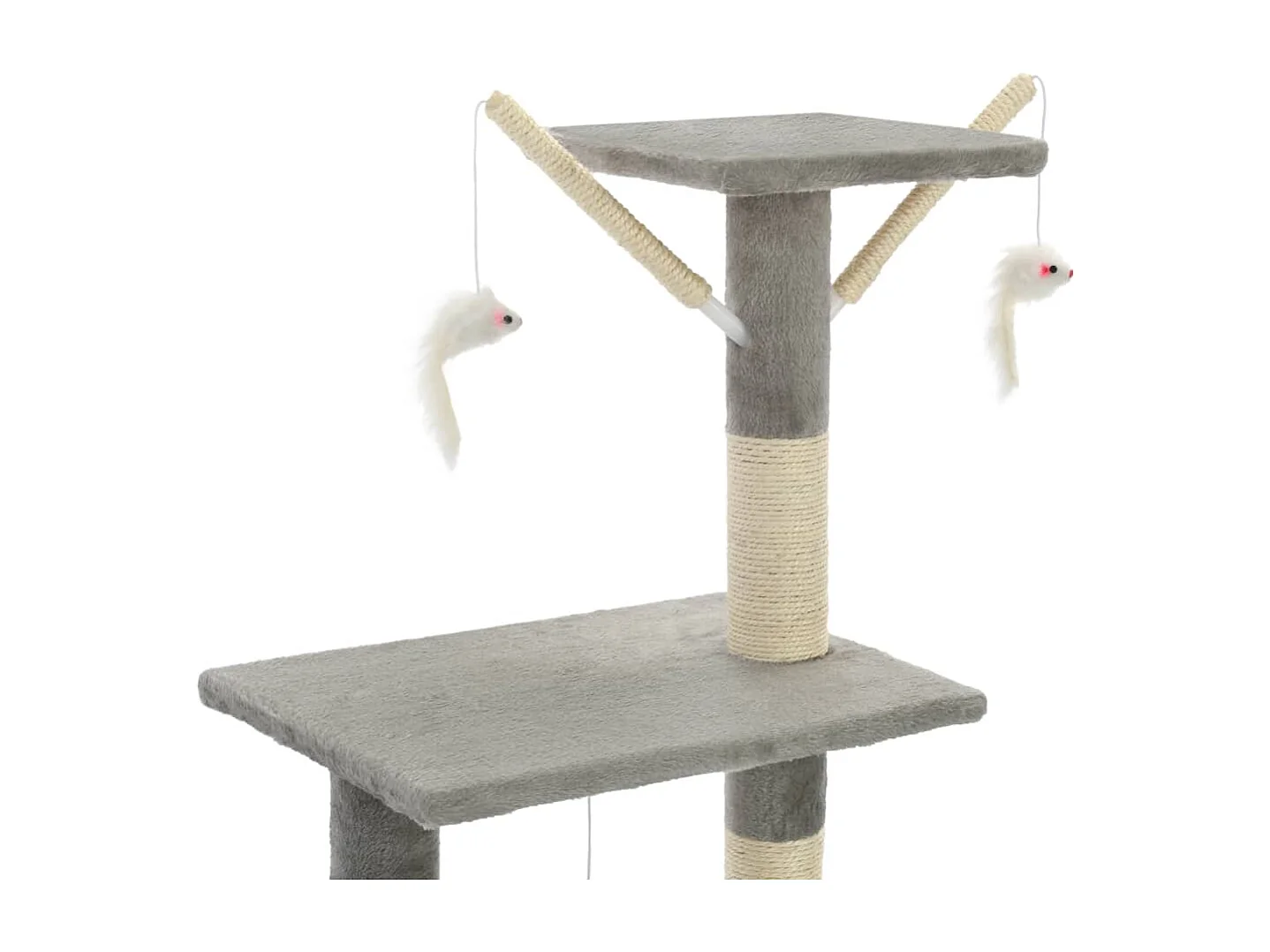Nohr  Arbre à chat avec griffoirs en sisal 138 cm Gris