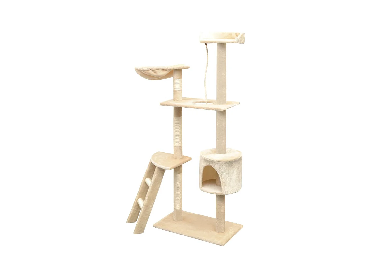 Bellmead  Arbre à chat avec griffoirs en sisal 150 cm Beige