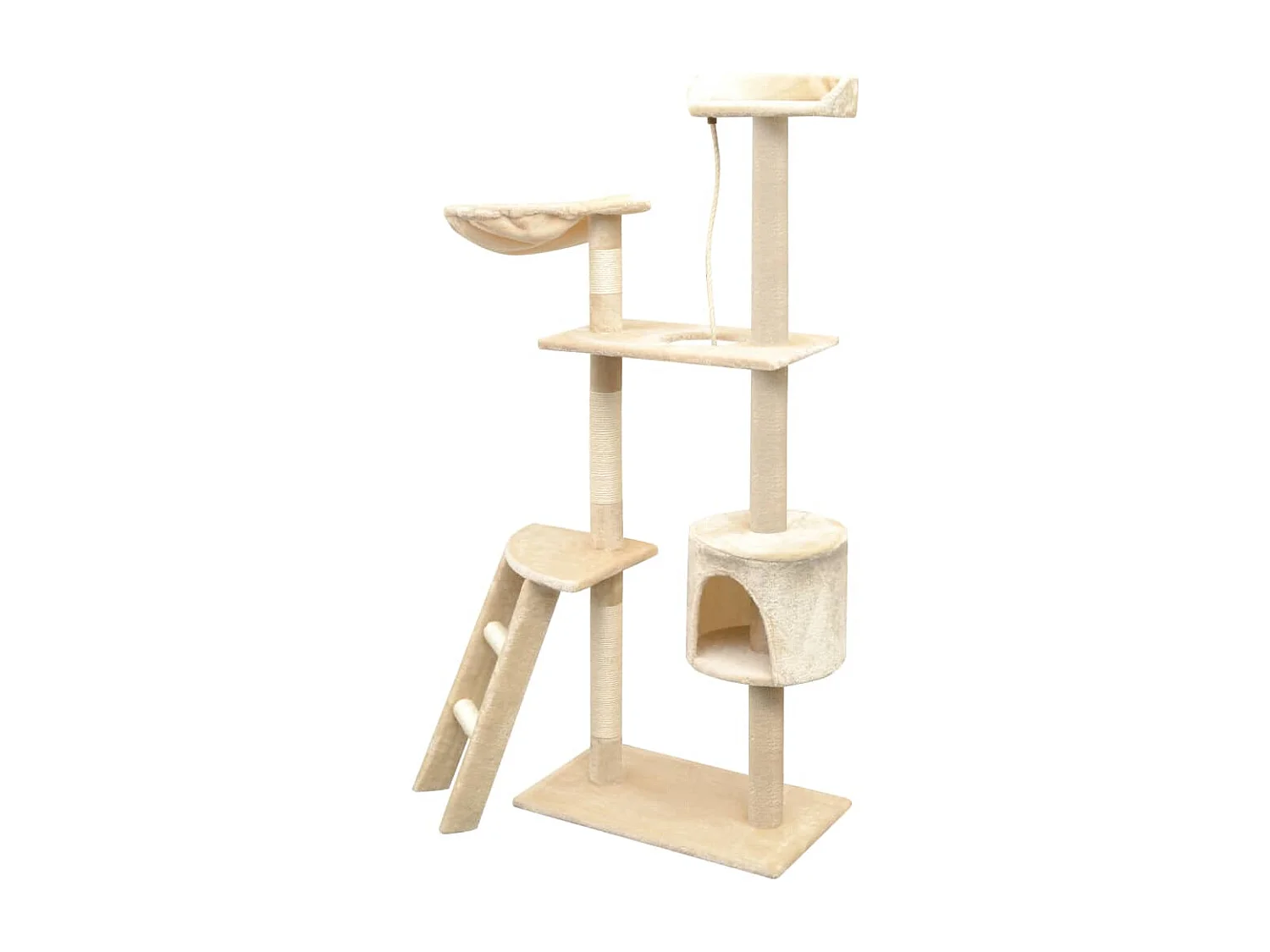 Bellmead  Arbre à chat avec griffoirs en sisal 150 cm Beige