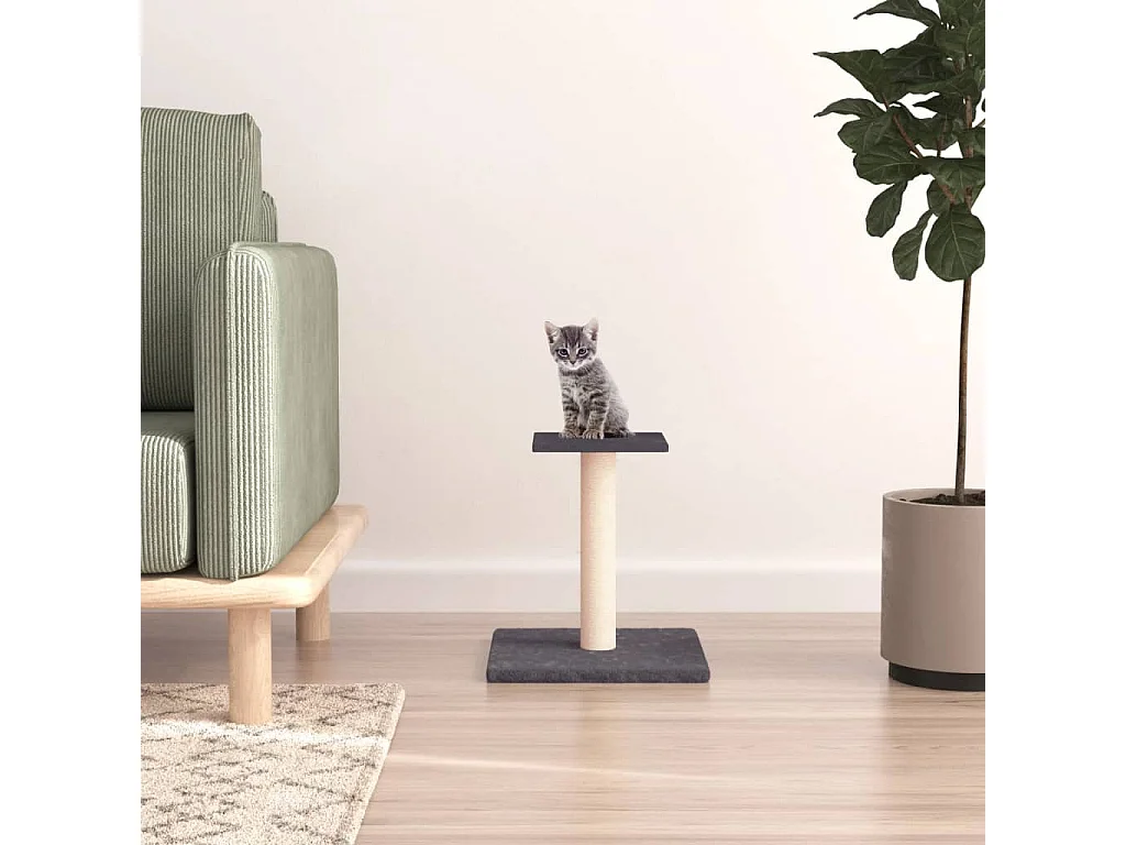 Nornir  Arbre à chat avec plate-forme gris foncé 38 cm