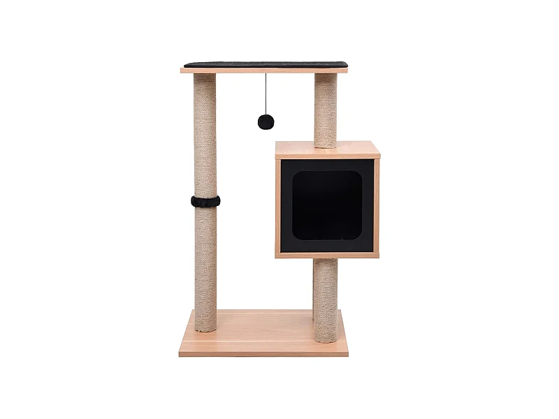 Myrril  Arbre à chat avec tapis à gratter en sisal 82 cm