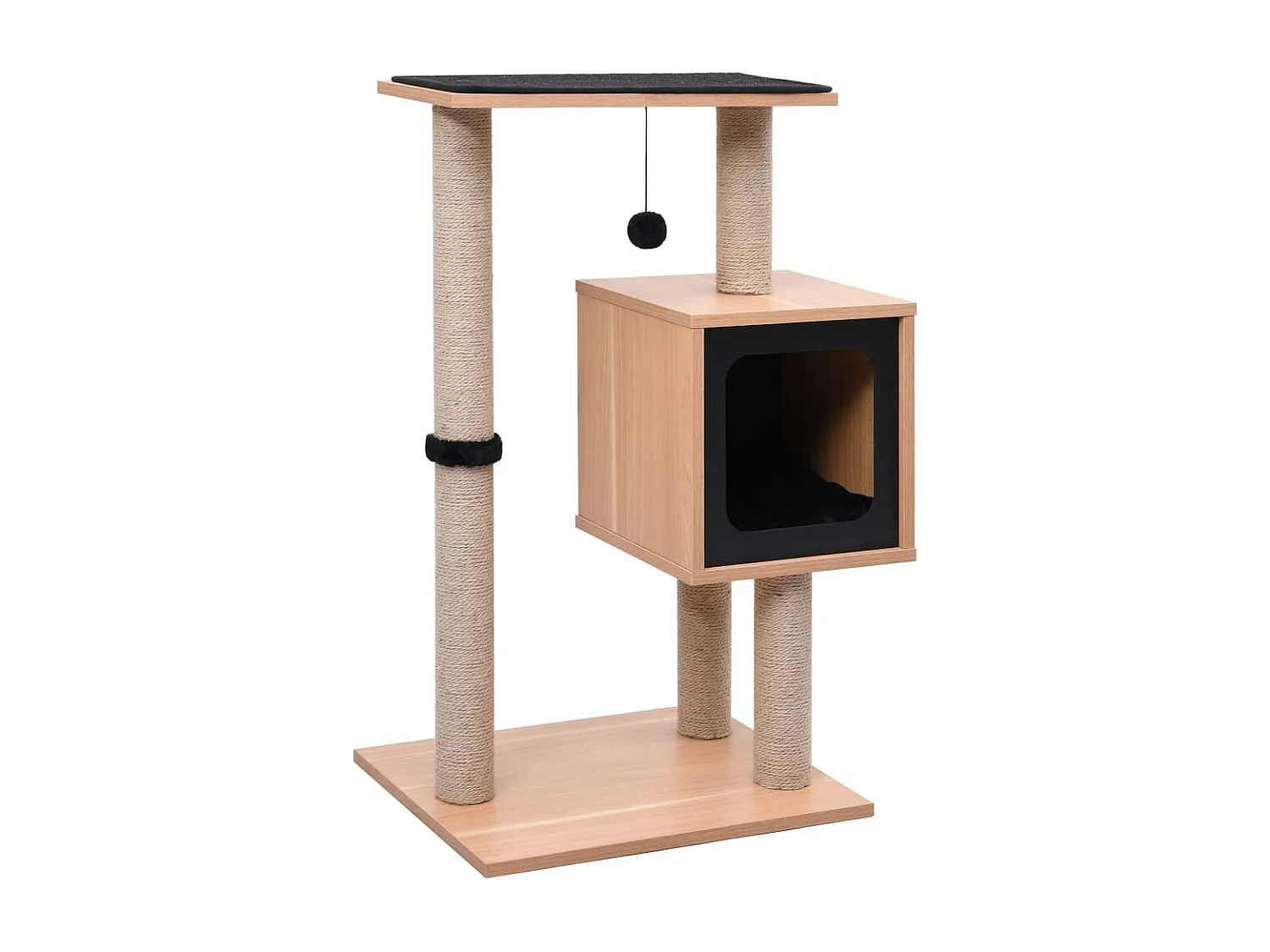 Myrril  Arbre à chat avec tapis à gratter en sisal 82 cm