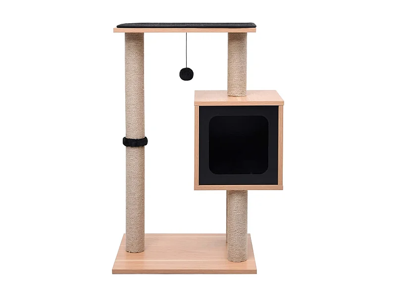 Myrril  Arbre à chat avec tapis à gratter en sisal 82 cm