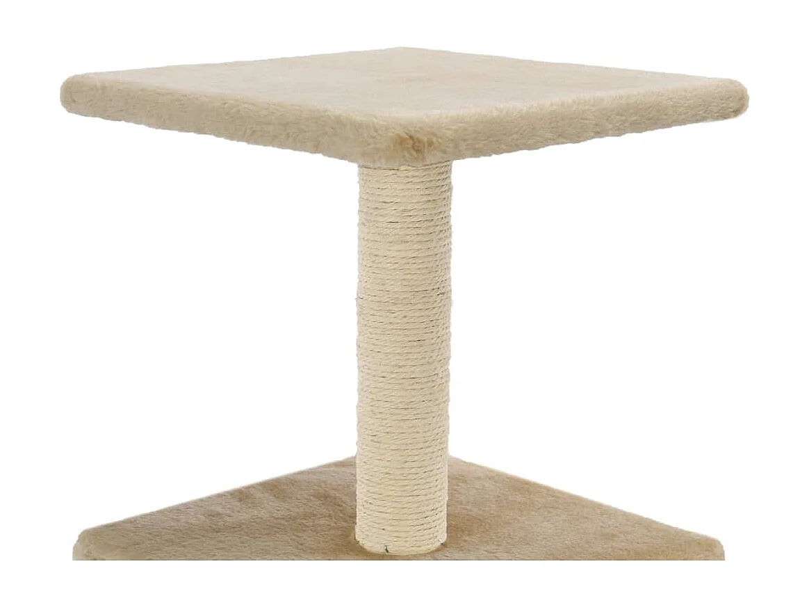 Sara Teresa  Rascador para gatos con poste de sisal 55 cm beige