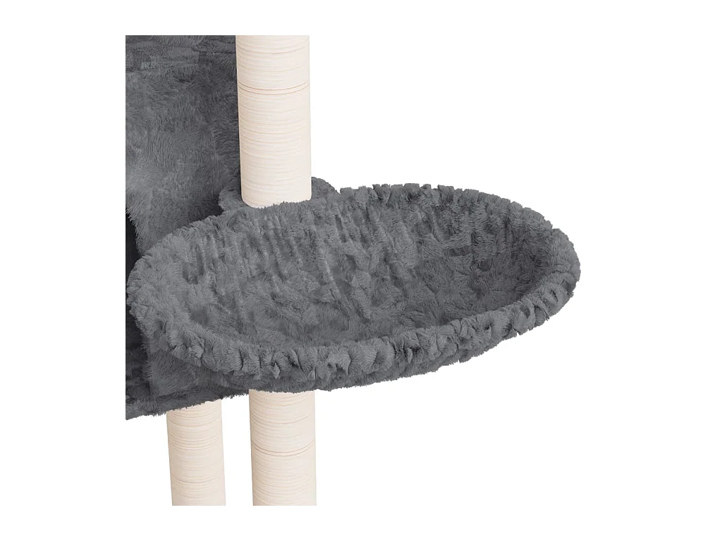 Rødhild  Arbre à chat avec griffoirs en sisal Gris foncé 108,5 cm