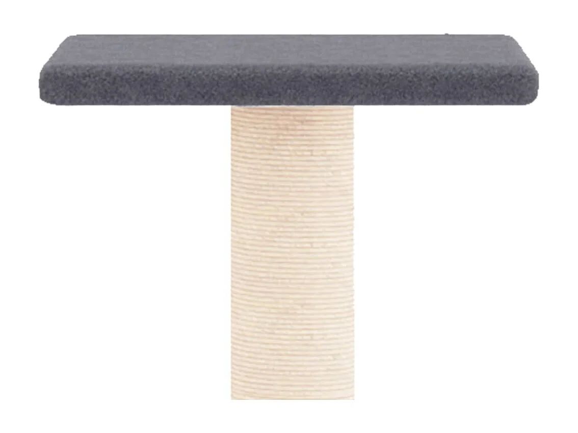 Garrit  Arbre à chat avec griffoirs en sisal gris foncé 73 cm