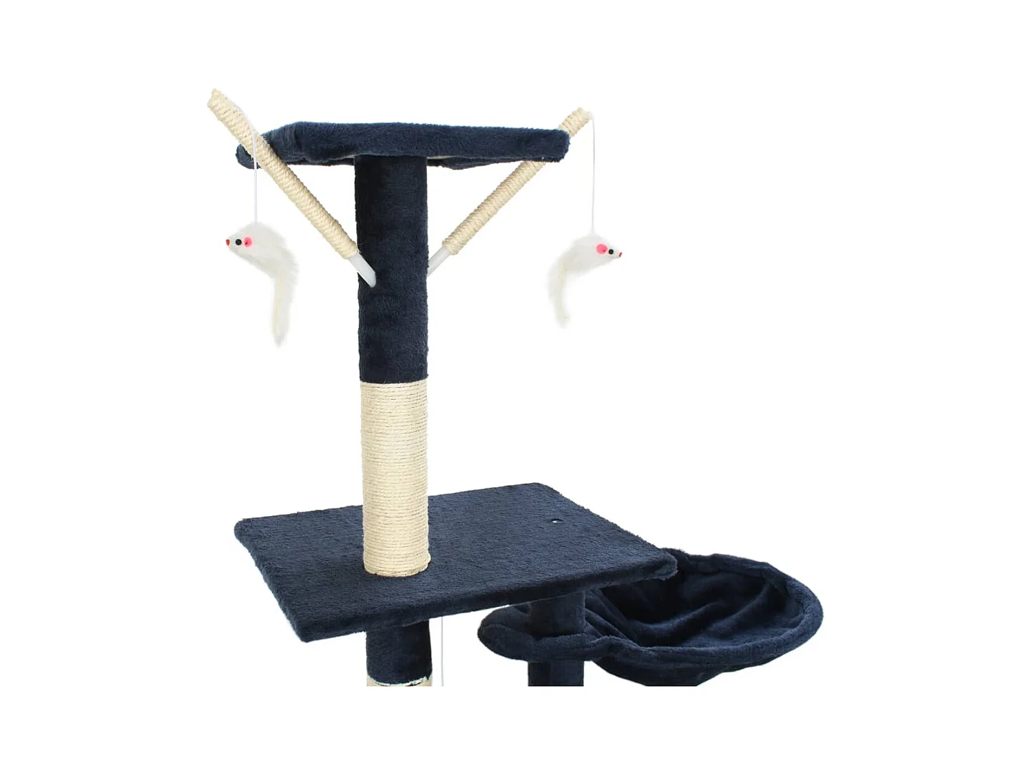 Karoliina  Arbre à chat avec griffoirs en sisal 230-250 cm Bleu