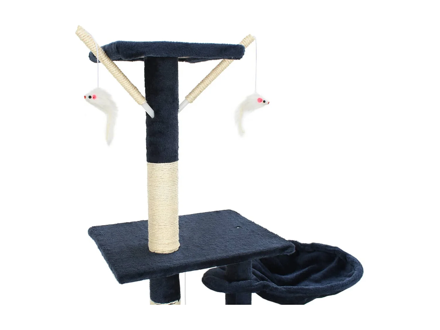 Karoliina  Arbre à chat avec griffoirs en sisal 230-250 cm Bleu