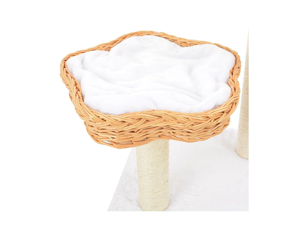 Garden Furniture -  Arbre à chat avec griffoir en sisal l Bois de saule