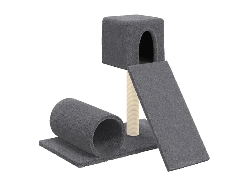 Patrick-Paul  Kattenmeubel met sisal krabpalen 59 cm donkergrijs