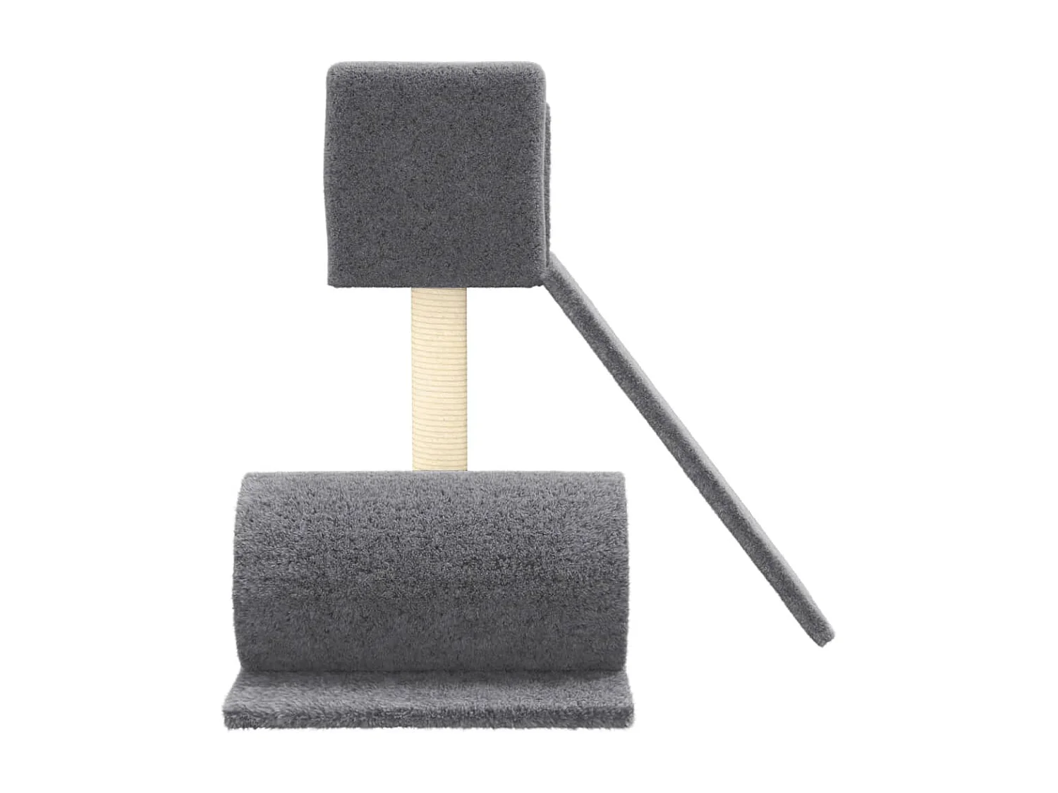 Patrick-Paul  Arbre à chat avec griffoir en sisal Gris foncé 59 cm