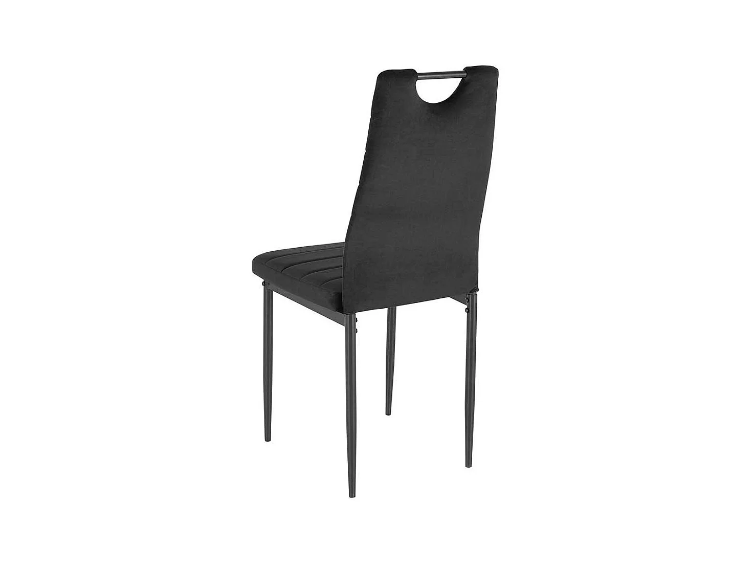 Hochlehner Stuhl Set in Schwarz Gestell aus Metall (Set)
