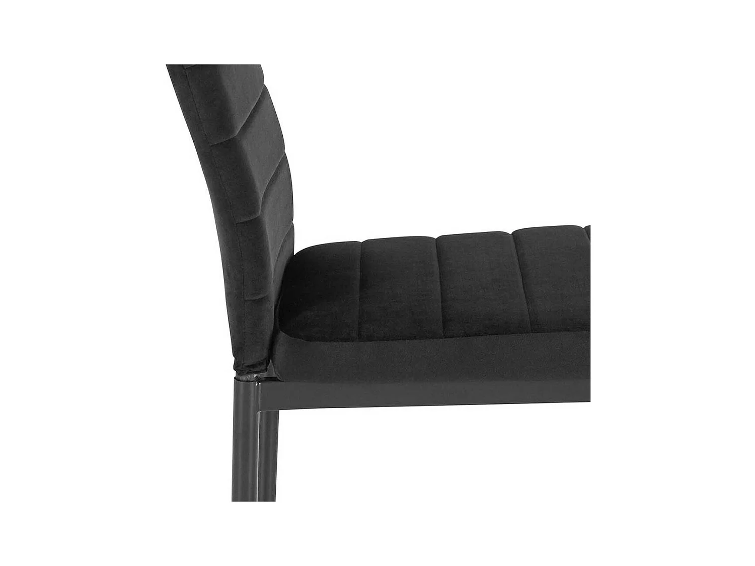 Hochlehner Stuhl Set in Schwarz Gestell aus Metall (Set)