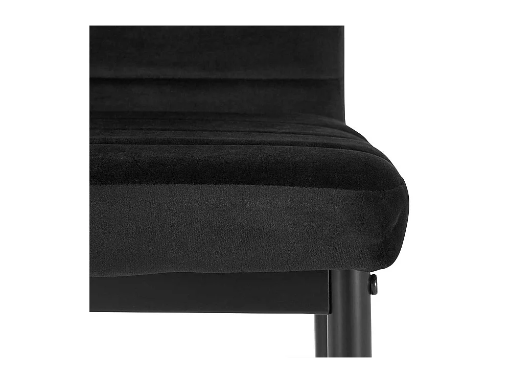 Hochlehner Stuhl Set in Schwarz Gestell aus Metall (Set)