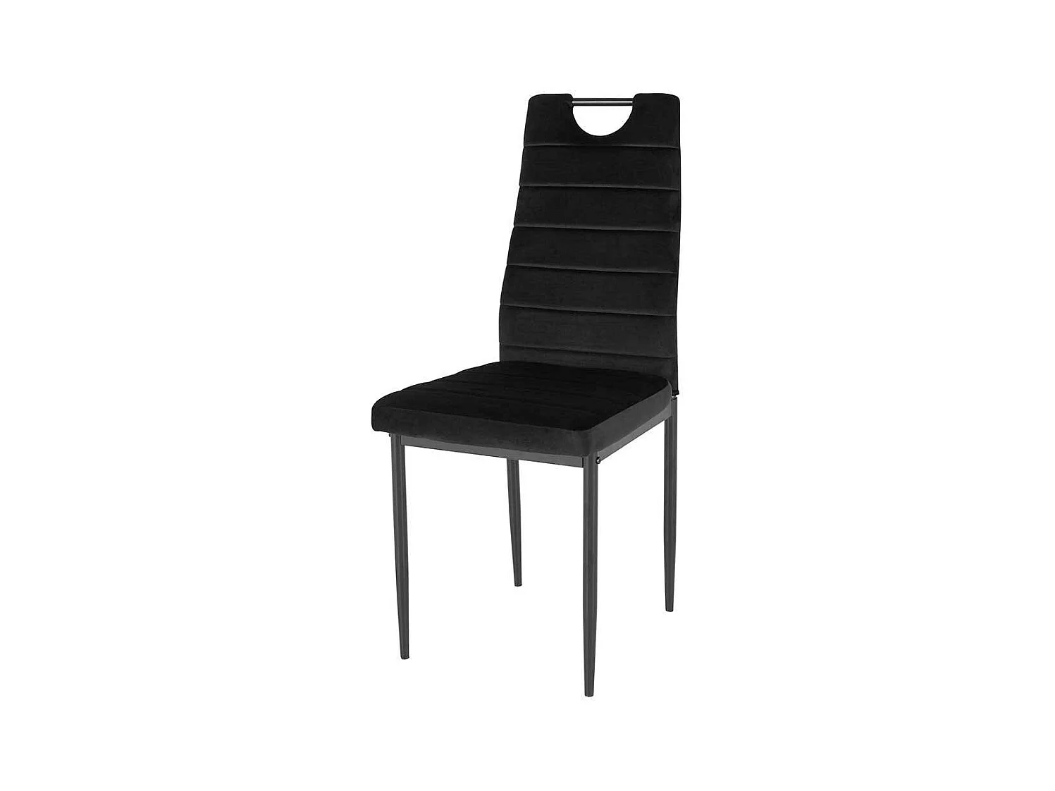 Hochlehner Stuhl Set in Schwarz Gestell aus Metall (Set)