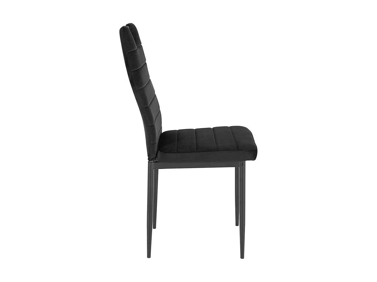 Hochlehner Stuhl Set in Schwarz Gestell aus Metall (Set)