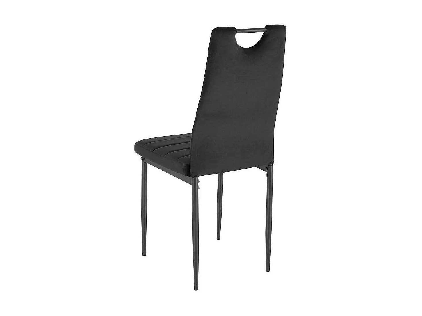 Hochlehner Stuhl Set in Schwarz Gestell aus Metall (Set)