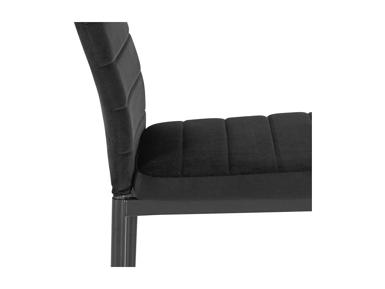 Hochlehner Stuhl Set in Schwarz Gestell aus Metall (Set)