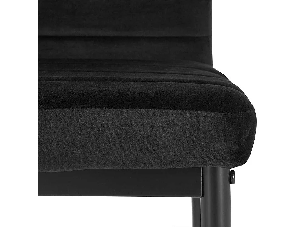 Hochlehner Stuhl Set in Schwarz Gestell aus Metall (Set)