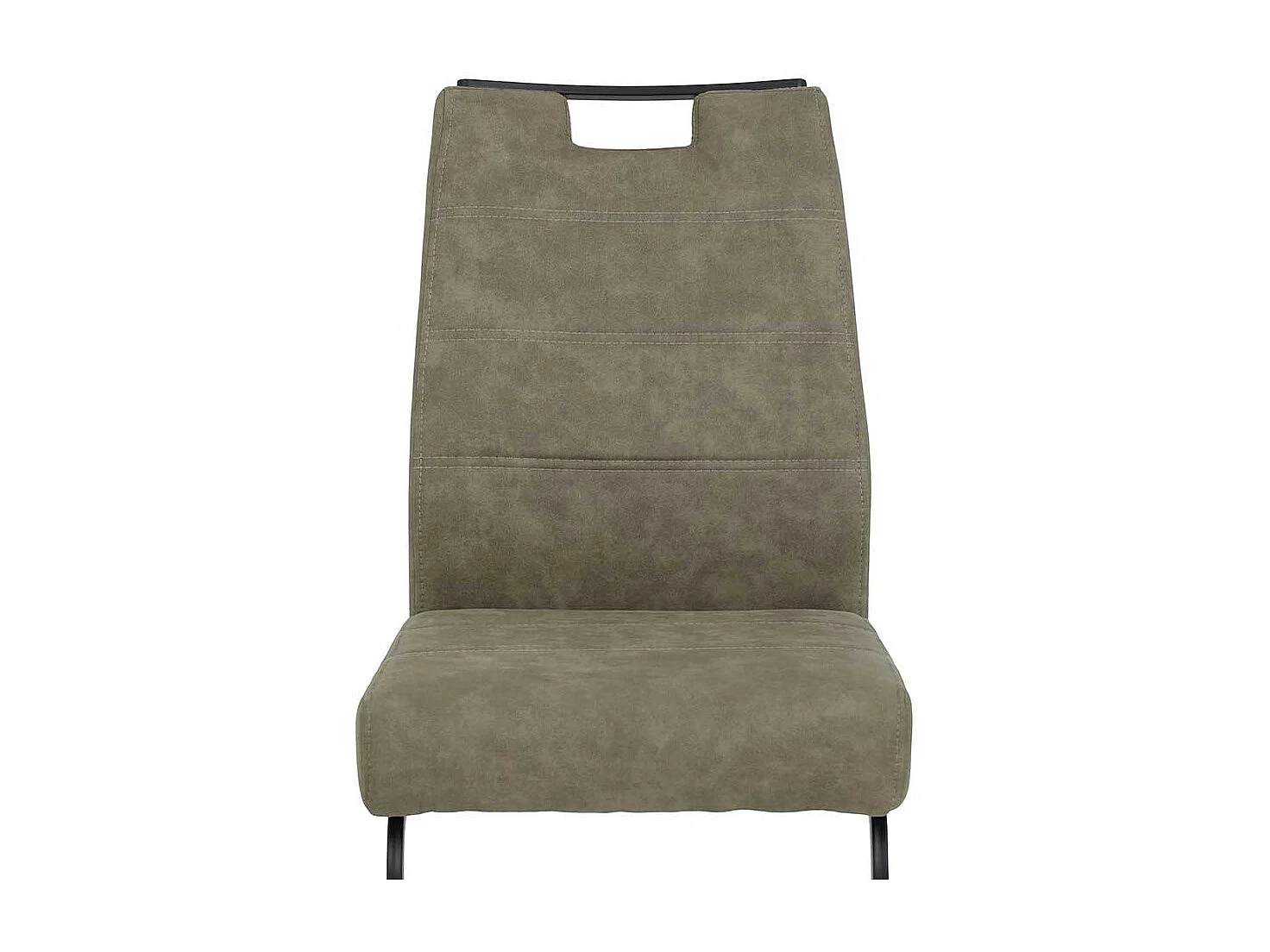 Freischwinger in Schlammfarben und Schwarz hoher Lehne (Set)