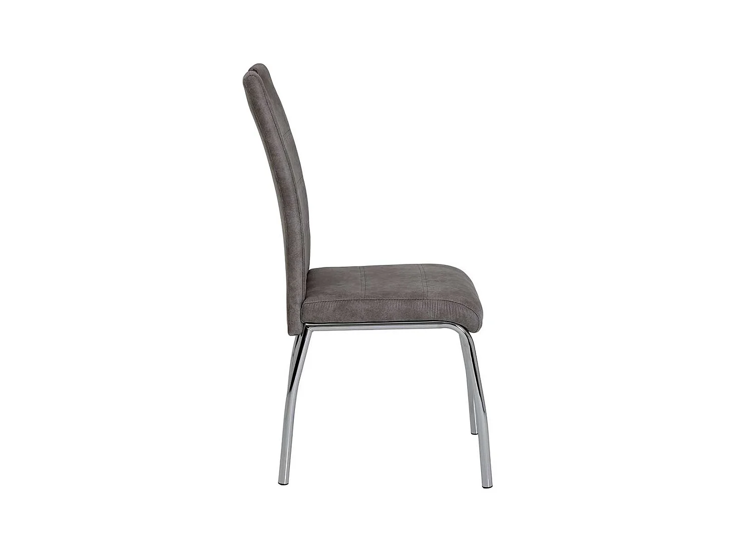 Esszimmer Stühle in Grau Microfaser Griff (Set)