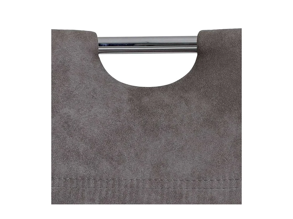 Esszimmer Stühle in Grau Microfaser Griff (Set)