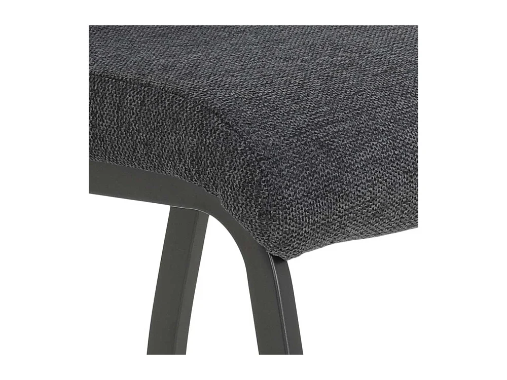 Hochlehner mit Griff in Anthrazit Gestell aus Metall (Set)