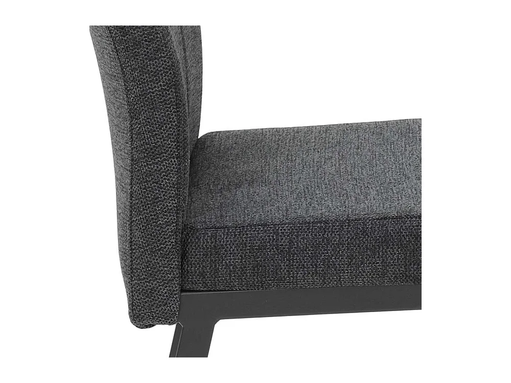 Hochlehner mit Griff in Anthrazit Gestell aus Metall (Set)
