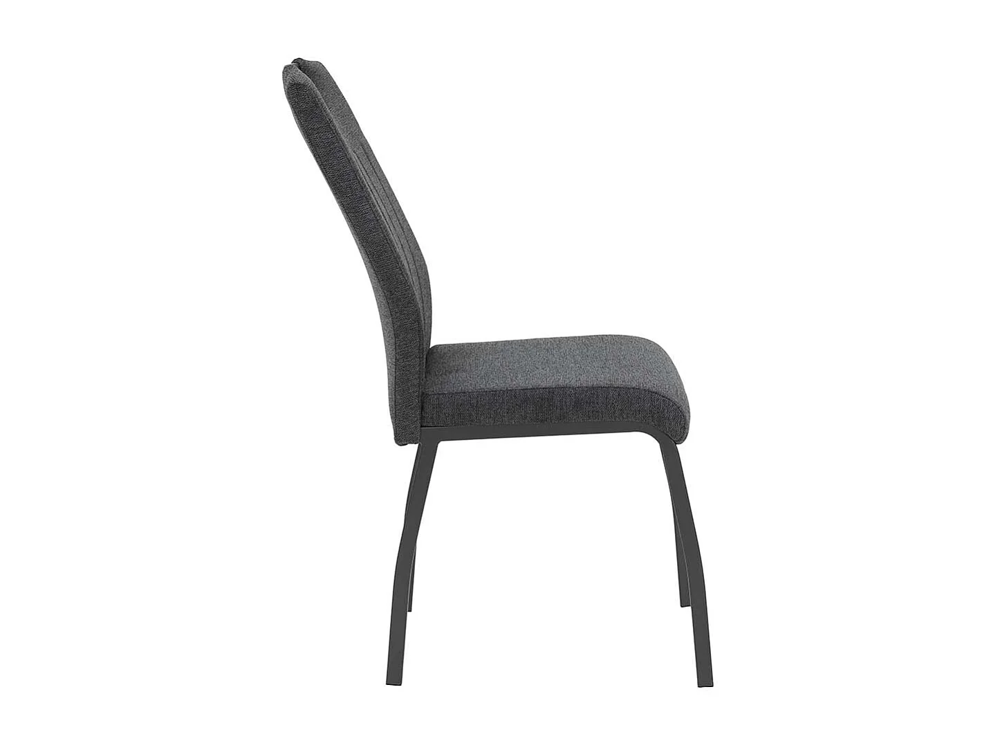 Hochlehner mit Griff in Anthrazit Gestell aus Metall (Set)