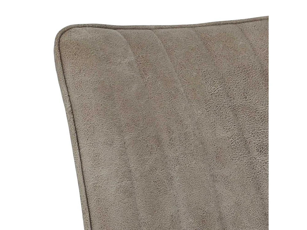 Polsterstuhl Esszimmer in Beigegrau Schwarz (Set)