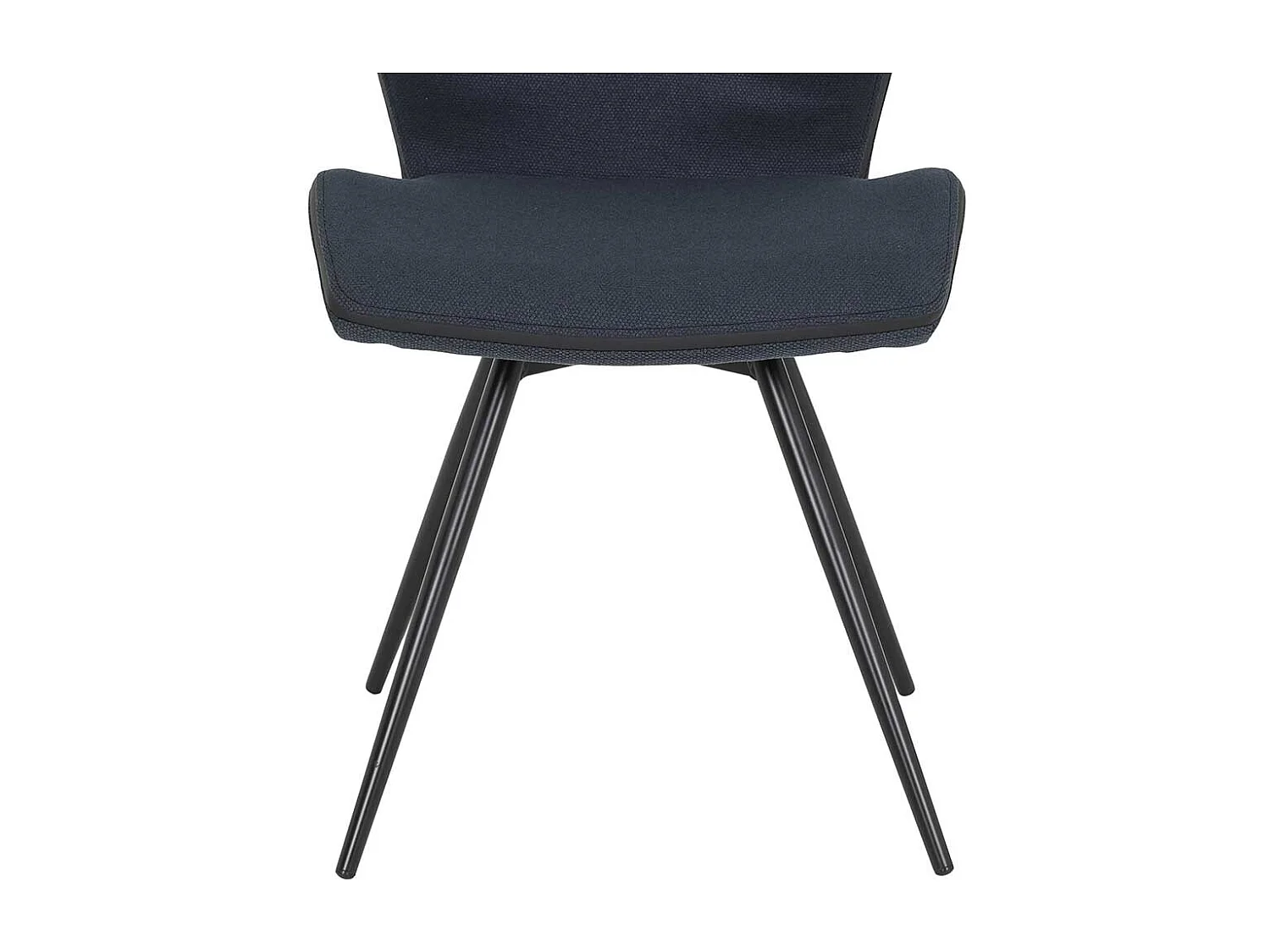 Küchenstühle drehbar in Dunkelblau und Schwarz Gestell aus Metall (Set)