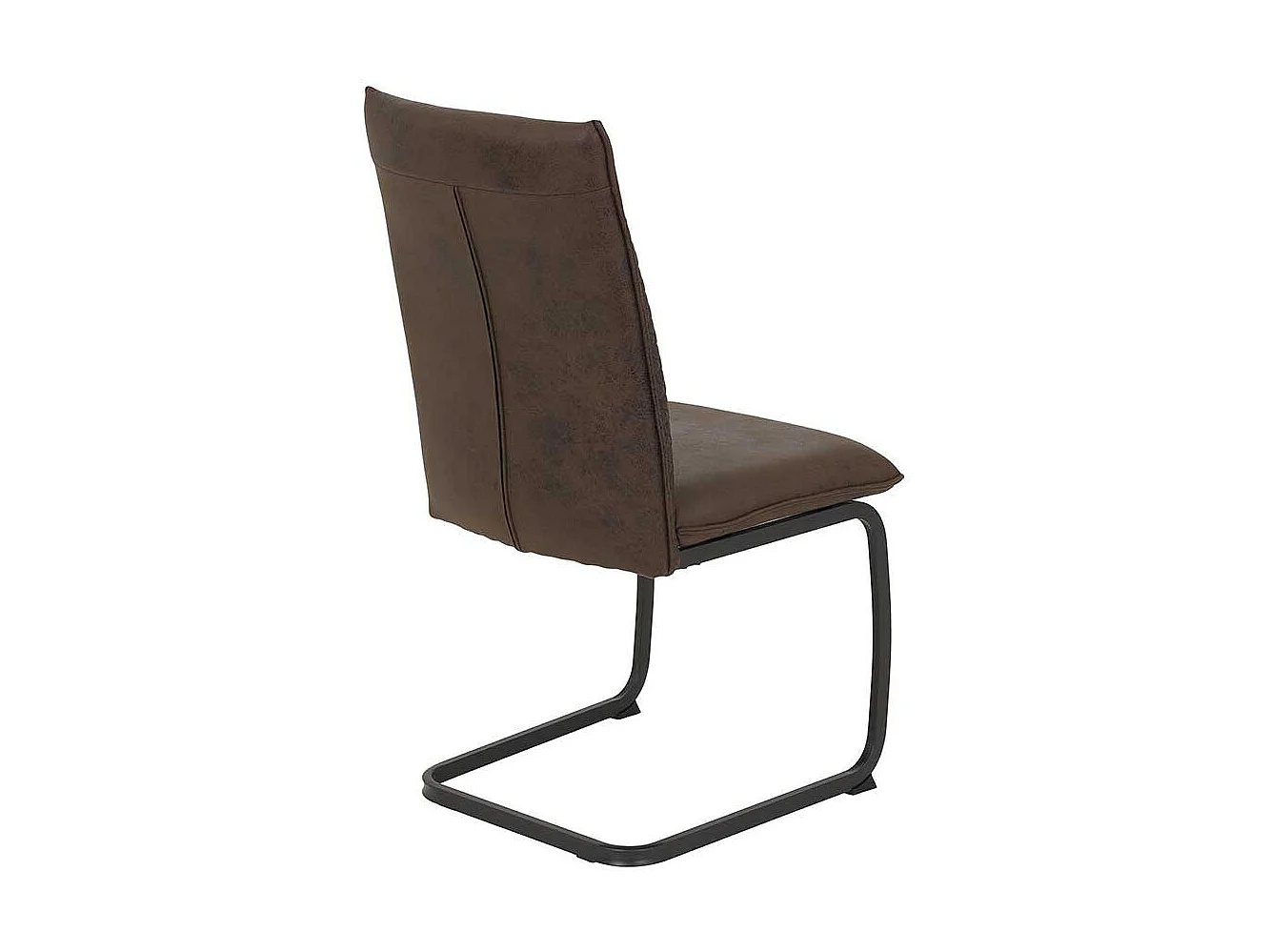 Esszimmerstuhl in Braun Microfaser (Set)