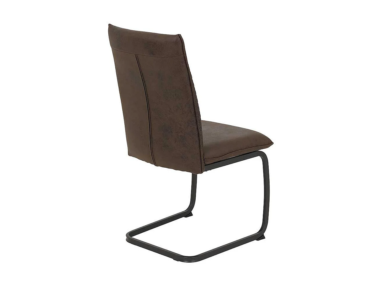 Esszimmerstuhl in Braun Microfaser (Set)