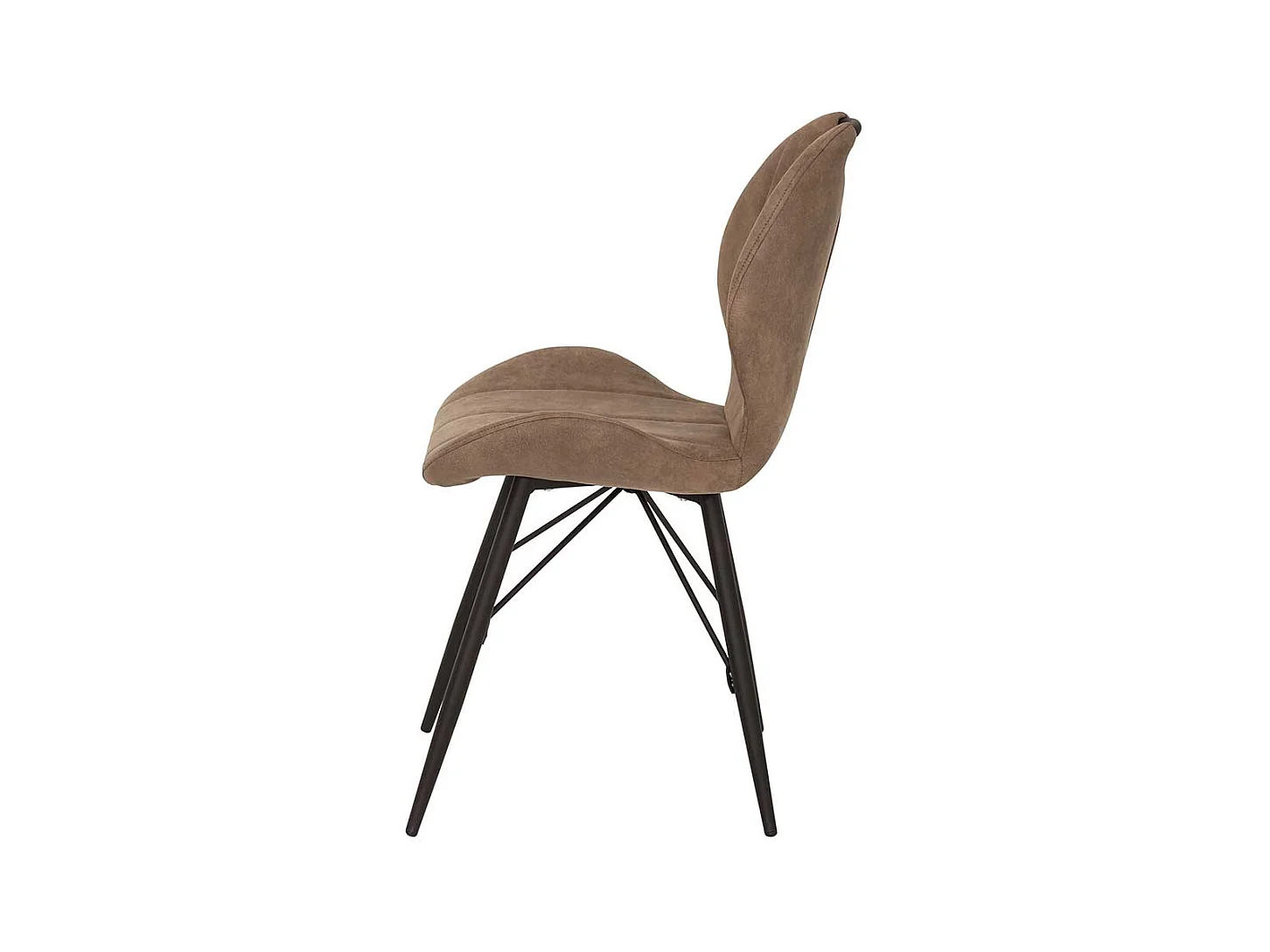 Esstischstuhl Set in Schlammfarben Microfaser 50 cm breit (Set)