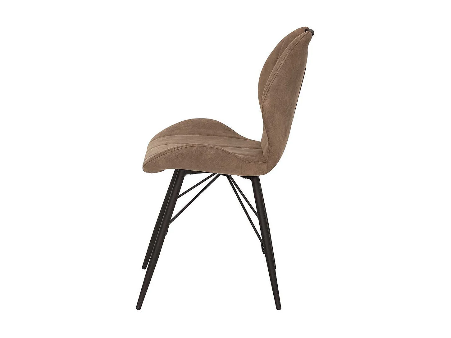 Esstischstuhl Set in Schlammfarben Microfaser 50 cm breit (Set)