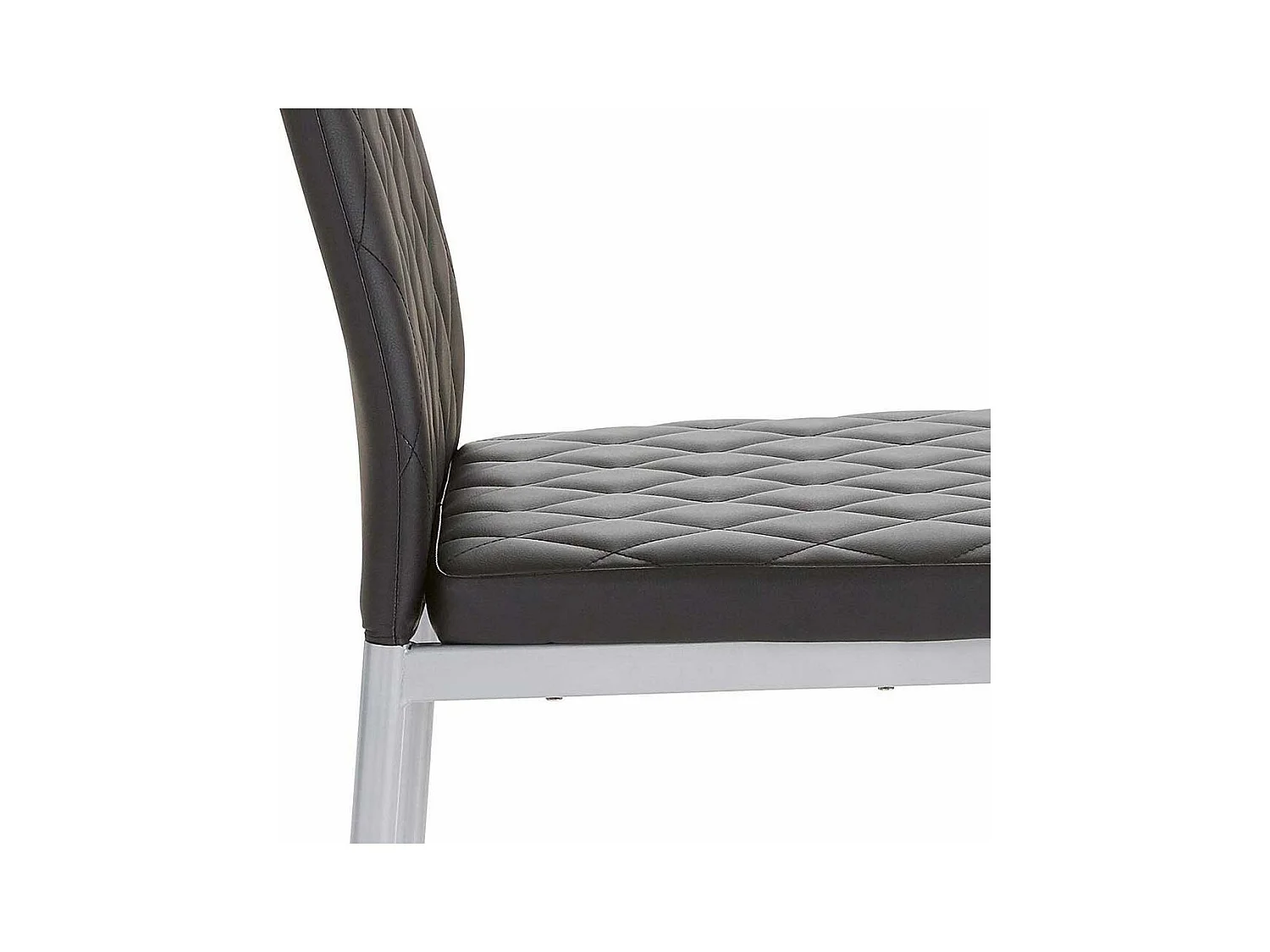 Esstisch Stühle in Schwarz und Grau hoher Lehne (Set)