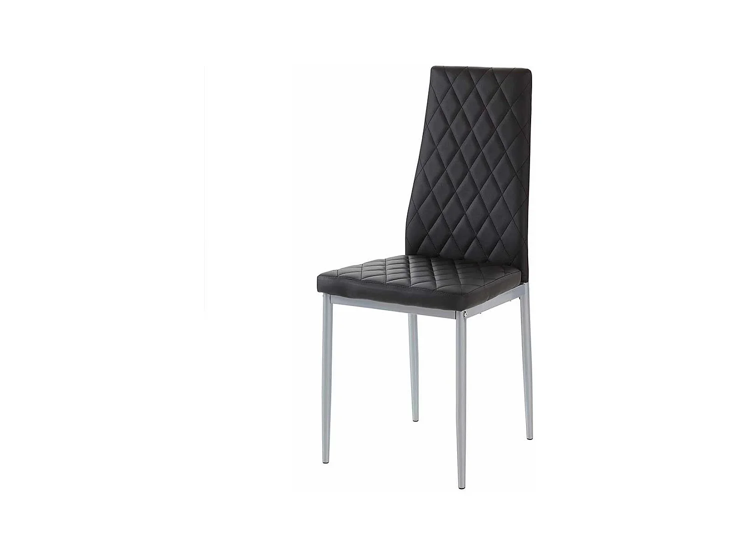 Esstisch Stühle in Schwarz und Grau hoher Lehne (Set)