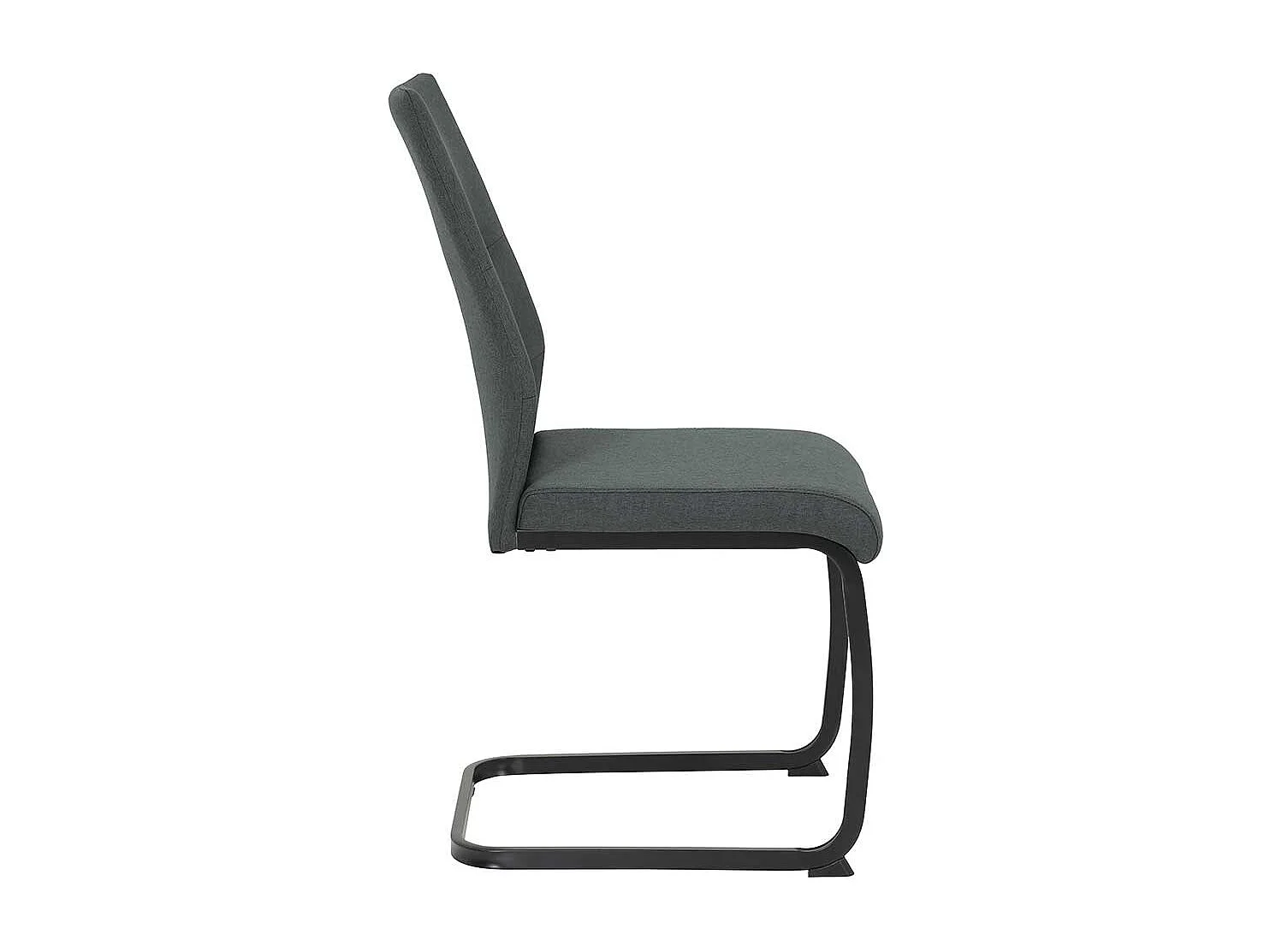 Schwingstühle in Anthrazit und Schwarz hoher Lehne (Set)