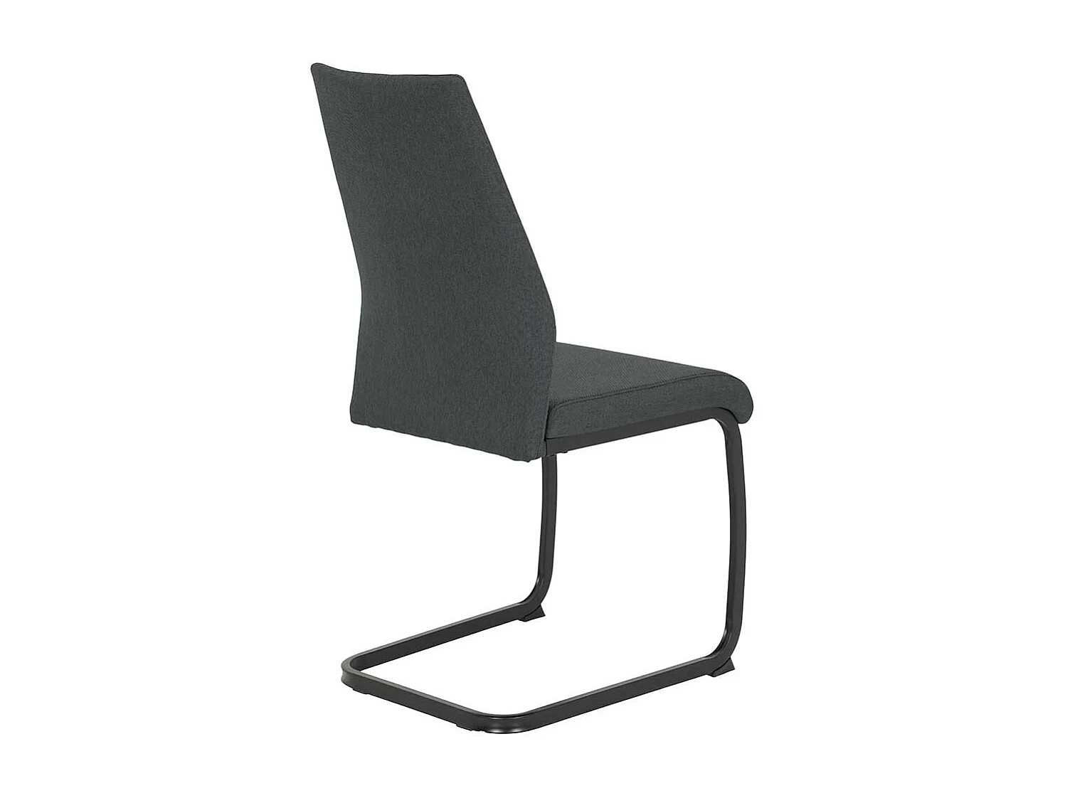 Schwingstühle in Anthrazit und Schwarz hoher Lehne (Set)