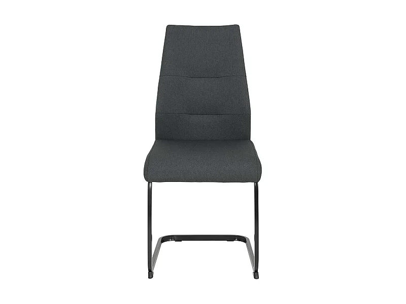 Schwingstühle in Anthrazit und Schwarz hoher Lehne (Set)