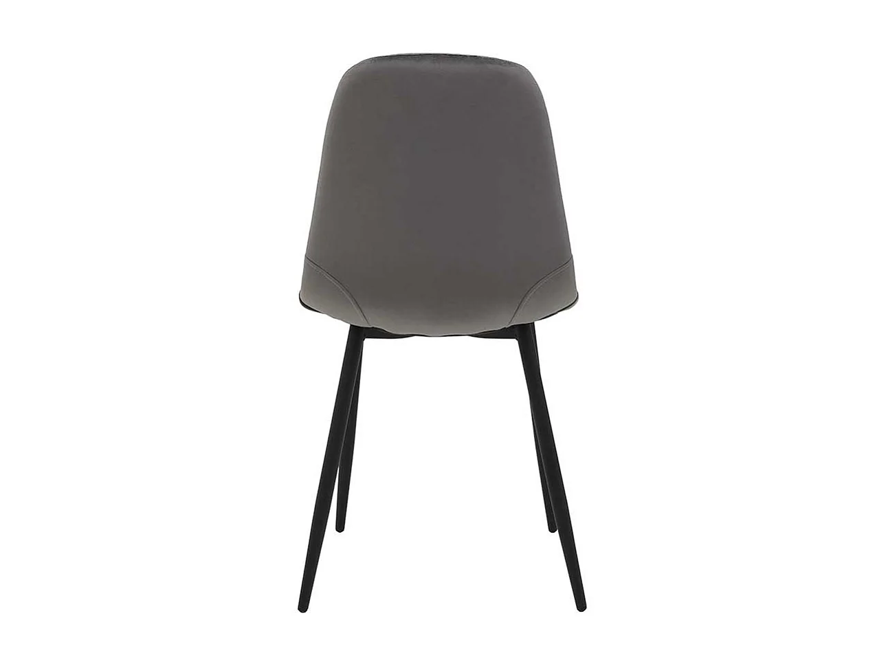 Stühle in Grau Samt gesteppter Lehne (Set)