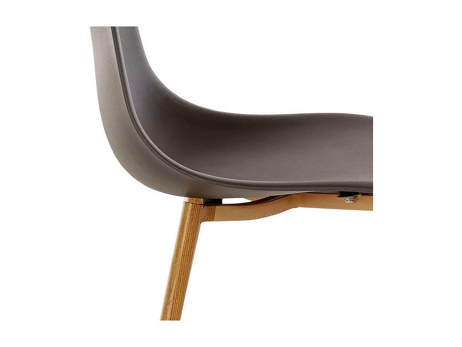 Esszimmer Polsterstühle in Anthrazit Kunststoff Metallgestell in Eichefarben (Set)