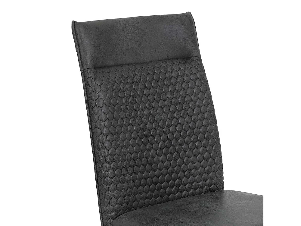 Freischwingerstuhl in modernem Design Wabensteppung (Set)